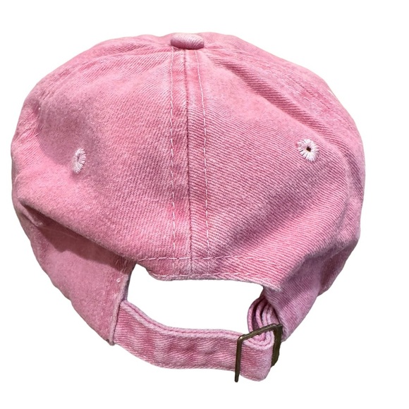 Pink Washed Embroidered Dog Mom Hat - Picture 2 of 3